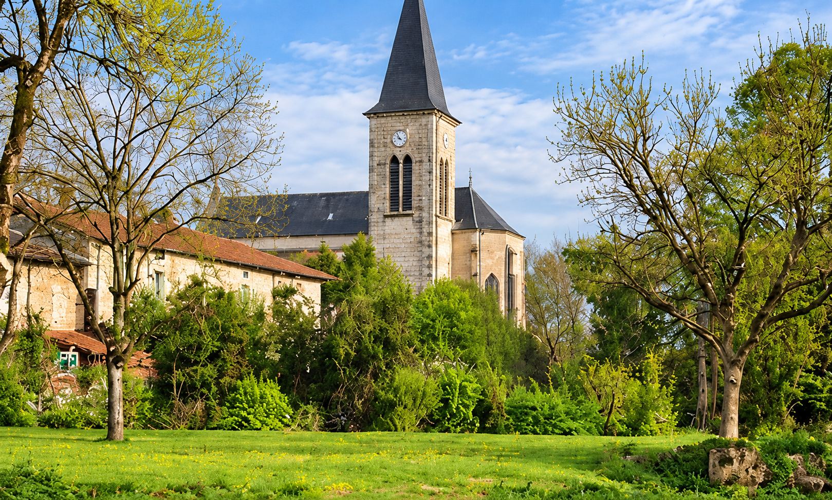 L’église du village de Simandre-sur-Suran